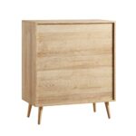 Rattan Tall Chest of 4 Drawers – Natural - Image 5
