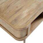 Natural Curved Rattan Coffee Table – Handwoven Cane Centre Table for Living Room - Image 6