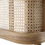 Natural Curved Rattan Coffee Table – Handwoven Cane Centre Table for Living Room - Image 7