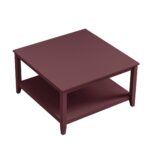 80cm Wild Cherry Square Coffee Table – Premium Wooden Centre Table for Modern Living Room - Image 7