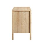 Rattan 3-Drawer Wooden Desk – Premium Study & Work Table with Ample Storage - Image 4