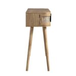 Curved Rattan 2-Door Console Table in Natural Finish - Image 8