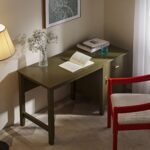 Writing Desk – Premium Wooden Study & Work Table in Elegant Green Finish - Image 12