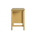 Rattan Yellow Writing Desk – Stylish Wooden Study & Work Table with Natural - Image 5