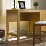 Rattan Yellow Writing Desk – Stylish Wooden Study & Work Table with Natural - Image 12
