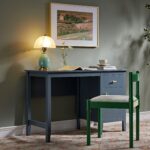 Blue Wooden Writing Desk – Premium Study & Work Table for Home & Office - Image 12