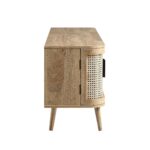 Curved Rattan 160cm Wide TV Unit – Natural Finish - Image 11