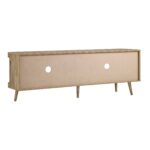 Curved Rattan 160cm Wide TV Unit – Natural Finish - Image 9