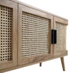 Curved Rattan 160cm Wide TV Unit – Natural Finish - Image 5