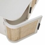 Curved Rattan 160cm Wide TV Unit – Elegant White Finish - Image 5