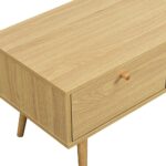 Rattan 3-Drawer TV Unit – Natural Wood Finish - Image 3