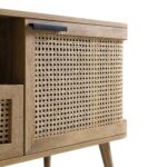 Curved Rattan 150cm TV Unit – Natural Finish - Image 6