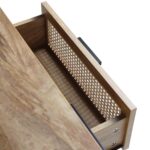 Curved Rattan 150cm TV Unit – Natural Finish - Image 3