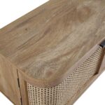 Curved Rattan 150cm TV Unit – Natural Finish - Image 4