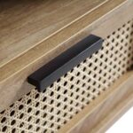 Curved Rattan 150cm TV Unit – Natural Finish - Image 15