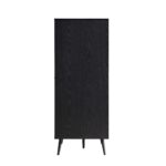 Rattan Compact Double Wardrobe, Black - Image 2