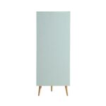 Rattan Compact Double Wardrobe, Mint Green - Image 3