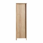 Rattan Triple Wardrobe with 2 Drawers, Natural - Image 8