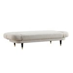 Woven Fabric Buttoned Ottoman with Small Double Fold-Out Bed - Image 12