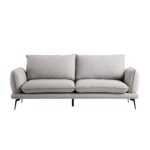 SoftWeave 3-Seater Sofa in Grey Marl Fabric - Image 5