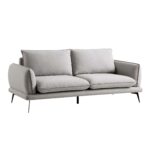 SoftWeave 3-Seater Sofa in Grey Marl Fabric - Image 4