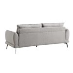 SoftWeave 3-Seater Sofa in Grey Marl Fabric - Image 9