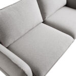 SoftWeave 3-Seater Sofa in Grey Marl Fabric - Image 8