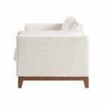 LuxeBoucle 3-Seater Sofa in Elegant Beige Fabric - Image 11