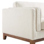 LuxeBoucle 3-Seater Sofa in Elegant Beige Fabric - Image 8
