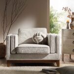 Fabric 1-Seater Sofa – Compact & Comfortable Single Seater for Home