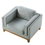 Fabric 1-Seater Sofa – Modern Single Seater for Home & Office - Image 4
