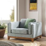 Fabric 1-Seater Sofa – Modern Single Seater for Home & Office - Image 2