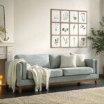 3-Seater Sofa in Soft Sage Fabric - Image 2