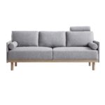 3-Seater Sofa in Grey Marl Fabric - Image 6