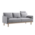 3-Seater Sofa in Grey Marl Fabric - Image 5