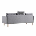 3-Seater Sofa in Grey Marl Fabric - Image 9