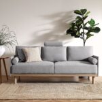3-Seater Sofa in Grey Marl Fabric