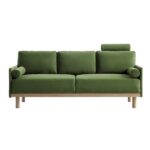 EmeraldPlush 3-Seater Sofa in Deep Green Velvet - Image 6