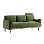 EmeraldPlush 3-Seater Sofa in Deep Green Velvet - Image 7