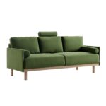 EmeraldPlush 3-Seater Sofa in Deep Green Velvet - Image 5