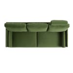 EmeraldPlush 3-Seater Sofa in Deep Green Velvet - Image 11