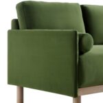 EmeraldPlush 3-Seater Sofa in Deep Green Velvet - Image 8