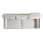 3-Seater Sofa in Soft Oatmeal Fabric - Image 10