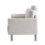 3-Seater Sofa in Soft Oatmeal Fabric - Image 9