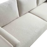 3-Seater Sofa in Soft Oatmeal Fabric - Image 6