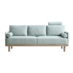 SagePure 3-Seater Sofa in Soft Sage Green Fabric - Image 10