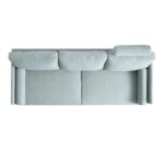 SagePure 3-Seater Sofa in Soft Sage Green Fabric - Image 7