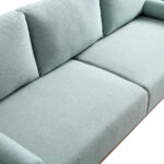 SagePure 3-Seater Sofa in Soft Sage Green Fabric - Image 4
