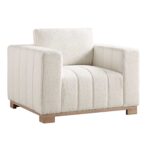 1-Seater Wooden Base Sofa – Premium Designer Single Seater for Living Room - Image 10