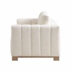 3-Seater Sofa in Soft Beige with Solid Wooden Base - Image 9